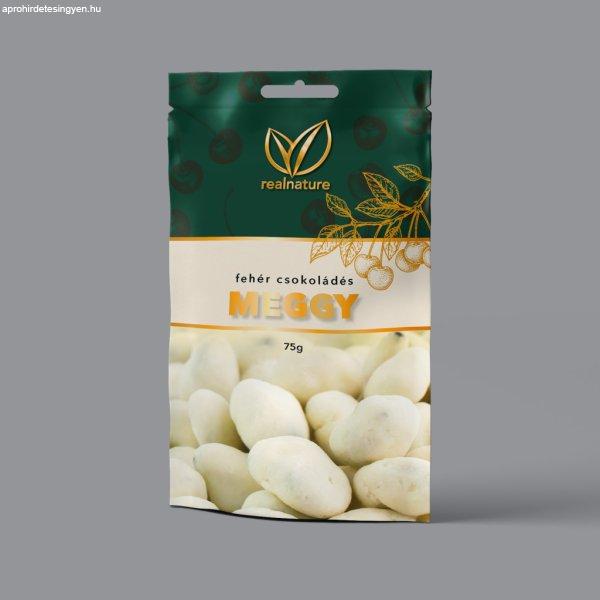 Real Nature fehércsokoládés meggy 75 g