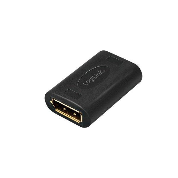 Logilink DisplayPort adapter DP/F to DP/F UHD 8K/60Hz Black