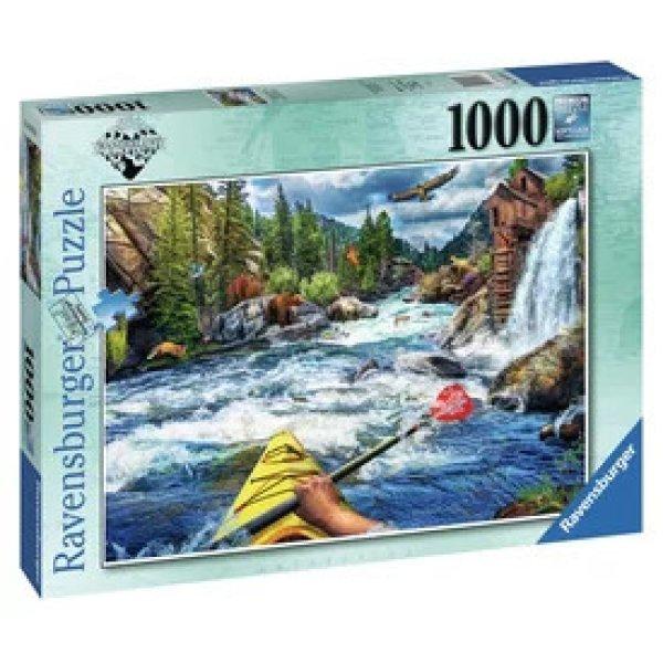 Puzzle 1000 db - White water kajakozás