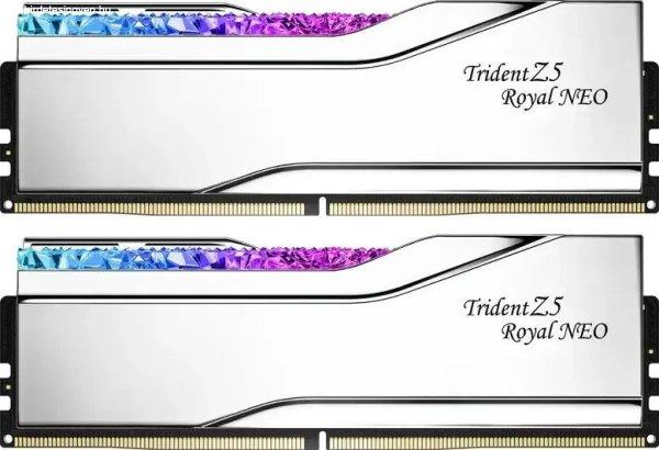 G.SKILL 48GB DDR5 8000MHz Kit(2x24GB) Trident Z5 Royal Neo RGB Silver