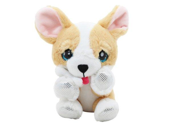Plüss hangot adó kiskutyák, 12 cm, 6 féle