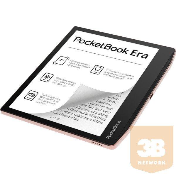 POCKETBOOK e-Reader - PB700 ERA rézbarna (7"E Ink Carta1200, Cpu: 1GHz,
64GB,1700mAh, wifi, B, USB-C, kép megvilágítás)