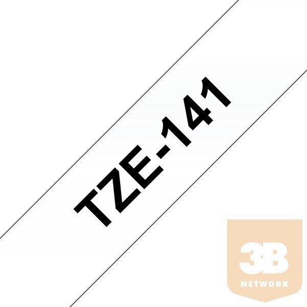 BROTHER Festékszalag TZe-141, Átlátszó alapon Fekete, Laminált, 18mm
0.7", 8 méter