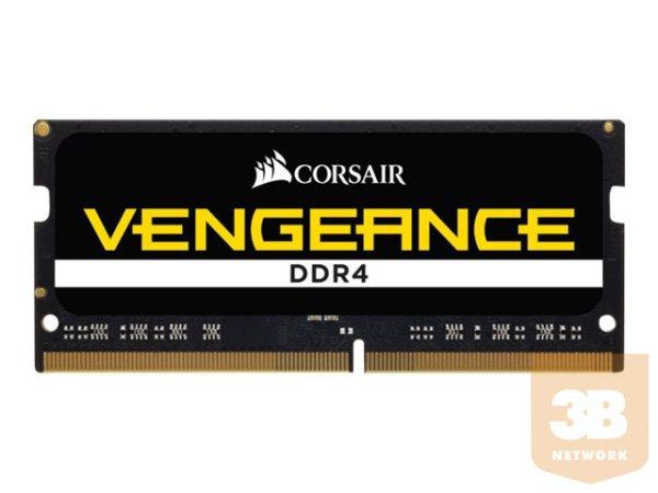 CORSAIR 16GB DDR4 2400MHz 1x260 SODIMM unbuffered 16-16-16-39 Black PCB 1.2V