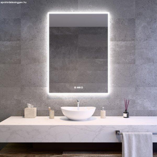 Welland Luxury-Line G772 LED tükör - fényerő + színhőfok állítás + óra
- 75 x 100 cm