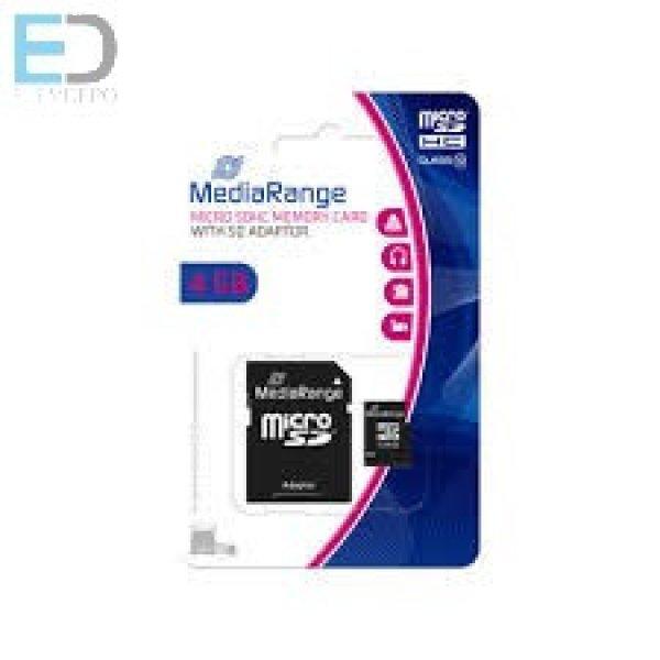 MediaRange Micro SD 4 GB SDHC Class10 MR956