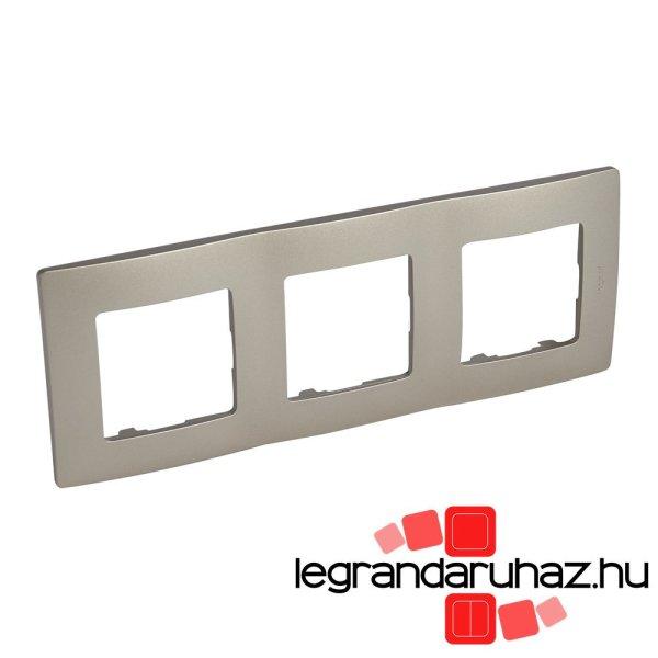 Legrand Niloé hármas keret, pezsgő, Legrand 397063