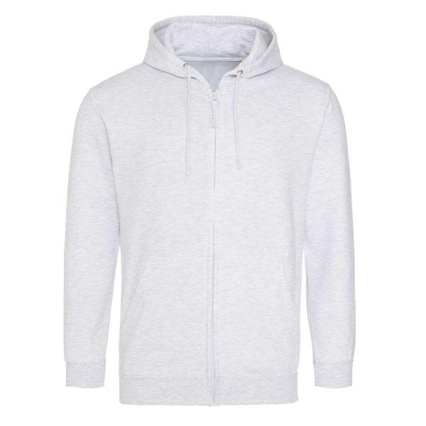 Just Hoods cipzáros kapucnis férfi pulóver AWJH050, Ash-L