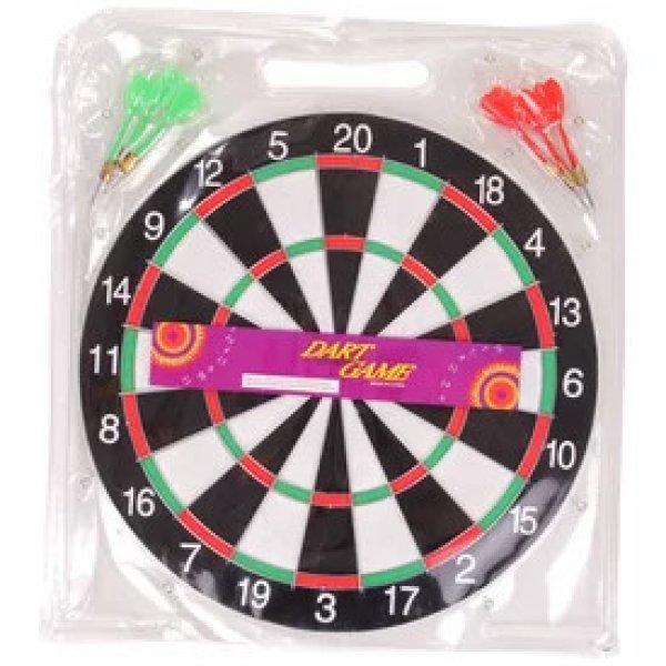 Darts tábla 6 darab dobónyíllal - 40 cm