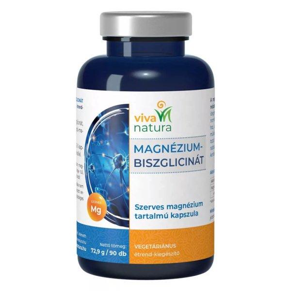 Viva natura magnézium-biszglicinát vegetáriánus étrend-kiegészítő
kapszula 90 db