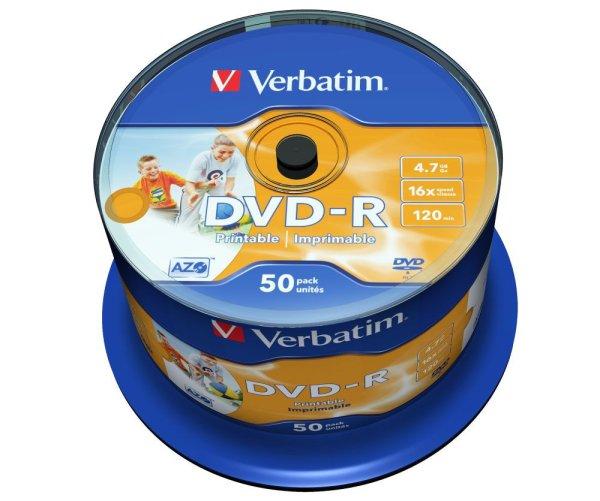 Verbatim DVD-R 4,7Gb 16x Hengeres 50db/csomag (50-es címke)