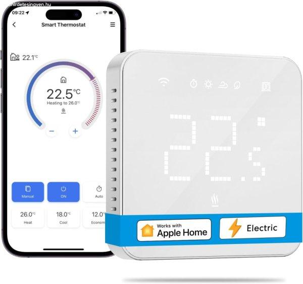 Meross Intelligens Smart Wi-Fi termosztát kazánhoz és fűtési rendszerhez