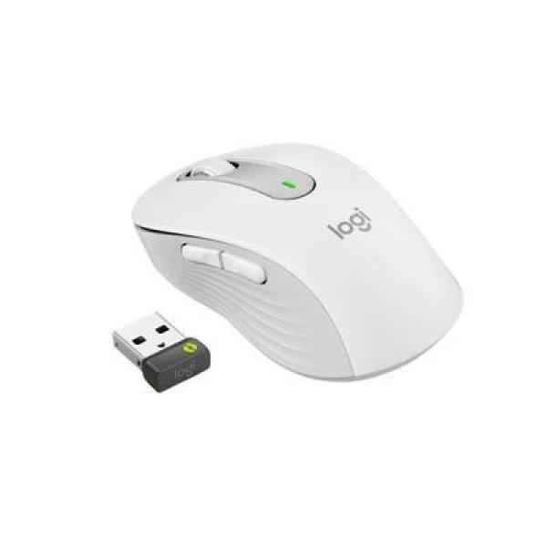 LOGITECH Egér - M650 Signature Vezeték Nélküli Optikai (Large) balkezes
Business, Piszkosfehér