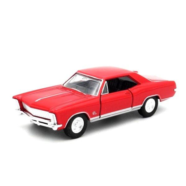 Welly Dobozos Modell Autó Buick Riviera Gran Sport 1965 Piros