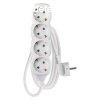 EMOS P0421R, Hosszabbt 1,5 m / 4 aljzat / fehr / PVC / 1,