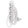 EMOS P0423R, Hosszabbt 3 m / 4 aljzat / fehr / PVC / 1,5 