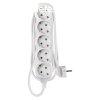 EMOS P0521R, Hosszabbt 1,5 m / 5 aljzat / fehr / PVC / 1,