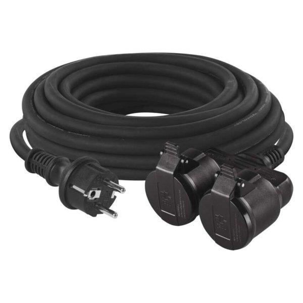 EMOS P0701, HOSSZABBÍTÓ 2ALJ 10M 1,5MM G.IP44 SCHUKO