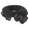 EMOS P0704, Hosszabbt 25 m / 2 aljzat / fekete / gumi / 25