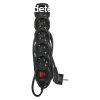 EMOS PC1521R, Hosszabbt 1,5 m / 5 aljzat / kapcsols / fek