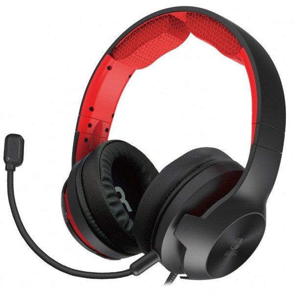 HORI Gaming Headset for Nintendo Switch (Black & Red)