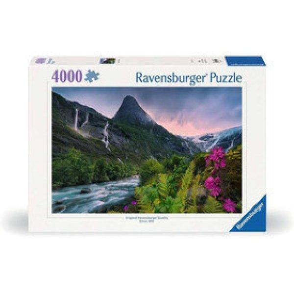 Puzzle 4000 db - Lenyűgöző hegyek