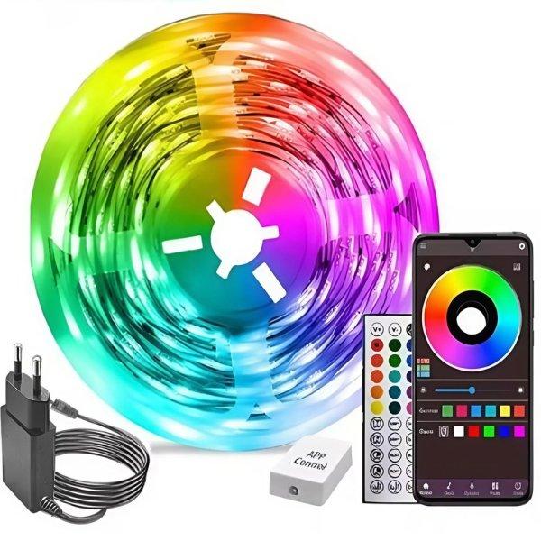 10m RGB Smart LED szalag – távirányítóval és
mobilalkalmazásos vezérléssel (BBD) (G)