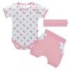 3-rszes nyri pamut egyttes New Baby Perfect Summer rzsas