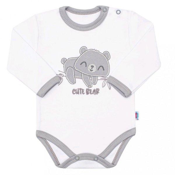 Baba pamut hosszú ujjú body New Baby Cute Bear