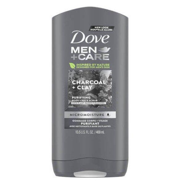 Dove Tusfürdő férfiaknak Men+Care Charcoal & Clay (Body And Face
Wash) 400 ml