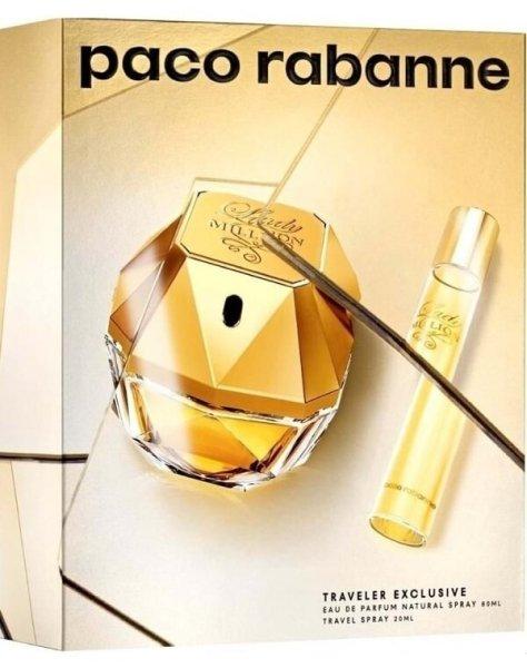 Rabanne Lady Million - EDP 80 ml + EDP 20 ml