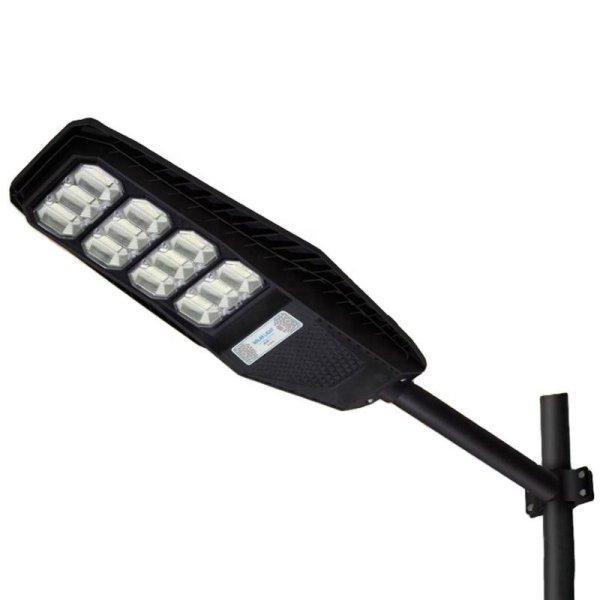 Napelemes utcai LED lámpa távirányítóval, mozgásérzékelővel, 200W, IP65
+ tartókonzol