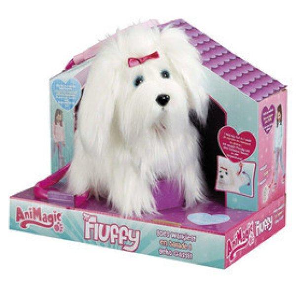 Animagic Fluffy a sétáló szőrgombóc kutyus - 22 cm