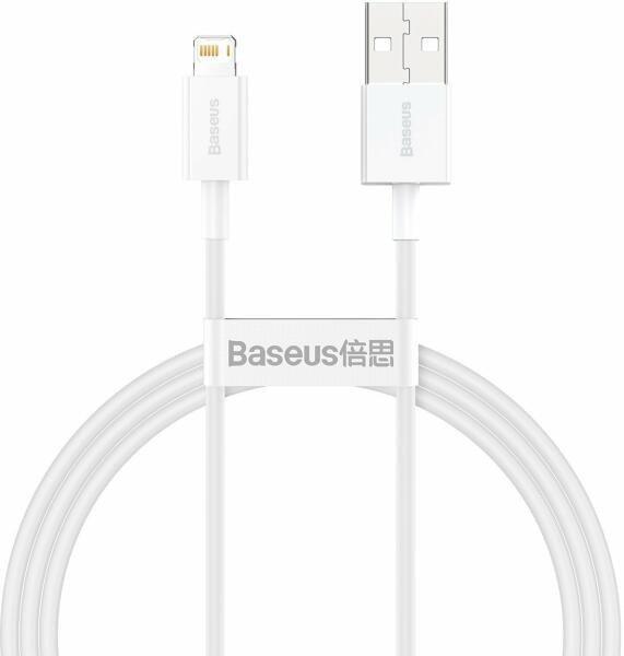 Baseus Superior Lightning gyors adat/töltőkábel 2.4A 1m, Fehér