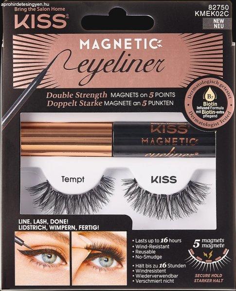 KISS Mágneses szempillák szemhéjtussal 02 Tempt (Magnetic
Eyeliner & Lash Kit)