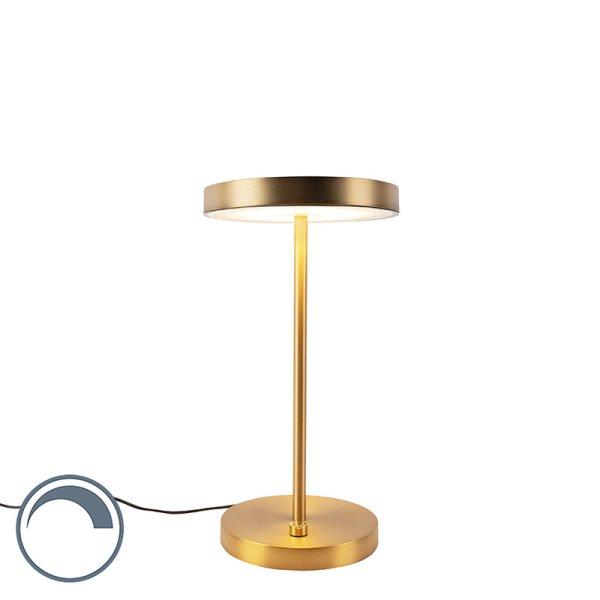 Modern asztali lámpa bronz LED-del - Disco