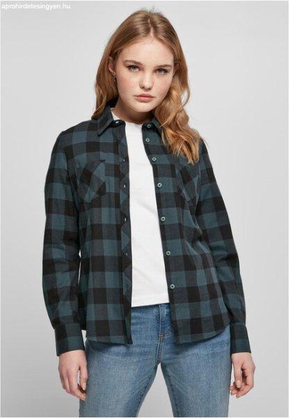 Urban Classics Ladies Turnup Checked Flanell Shirt jasper/black