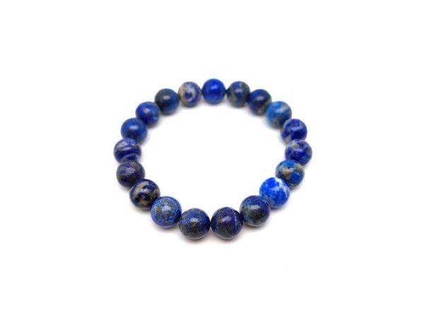 Lapis lazuli golyó karkötő A 9-10mm