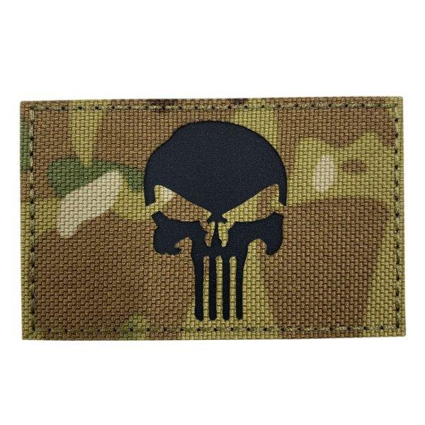 WARAGOD FELVARRÓ Reflective Fabric Punisher Patch Multicam