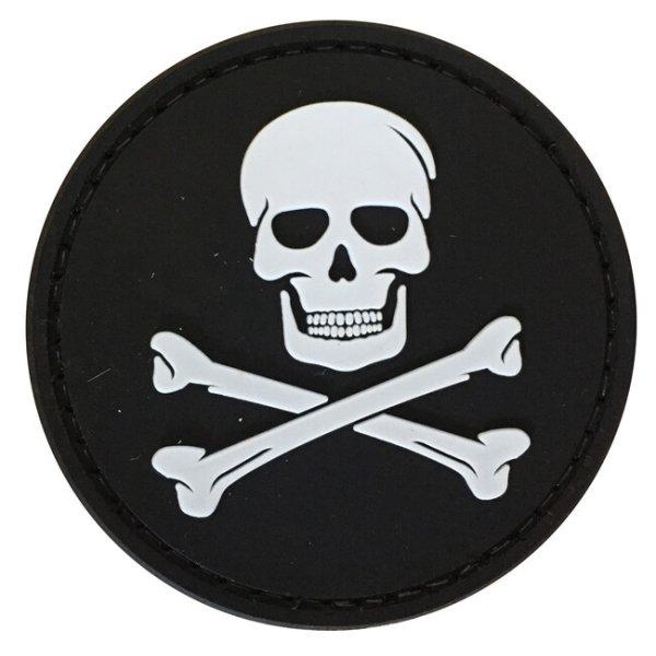 WARAGOD FELVARRÓ Jolly Roger PVC Patch Black and White