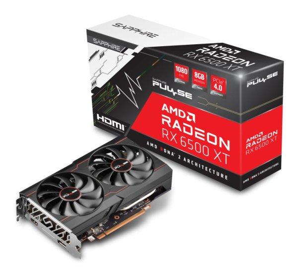 Sapphire Radeon RX6500 XT 8GB DDR6 Pulse Gaming OC