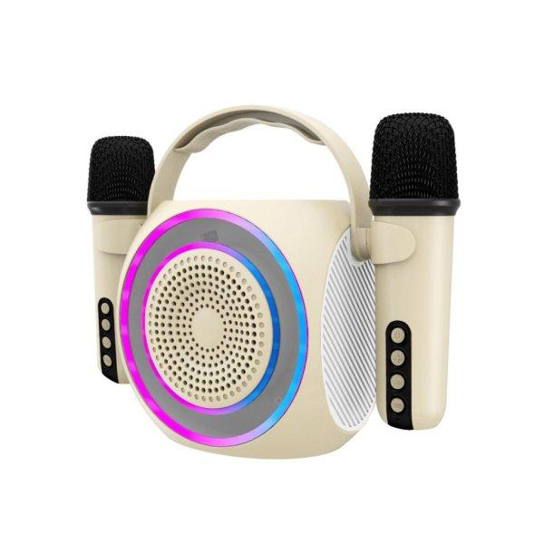 CELLY Partymic2 Wireless Speaker with 2 microphones White