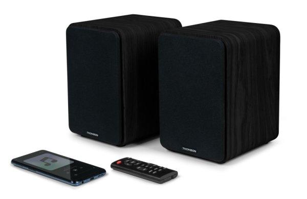 Thomson WS600DUO Bluetooth Bookshelf Speaker Black