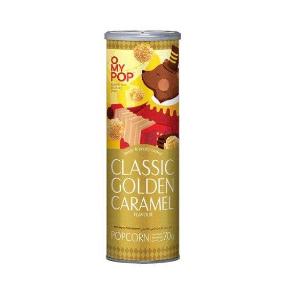 OMYPOP Classic Golden Caramel karamell ízű popcorn 70g