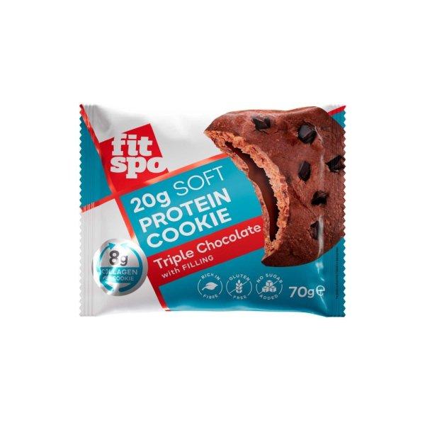 FitSpo Protein Cookie 70g Triple Chocolate