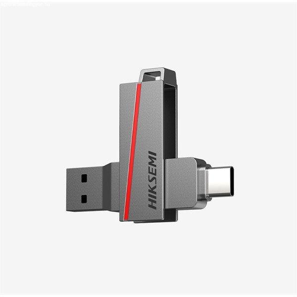 HIKSEMI Pendrive 32GB E307C U3 "Dual Slim" USB 3.2/Type-C, Szürke
(HIKVISION)