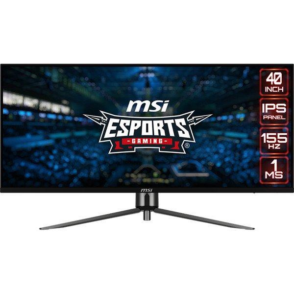 MSI Monitor GAMING MAG401QR 40" WQHD, 3440x1440, 155Hz IPS 21:9, 1000:1 CR,
400cd/m2, 1 ms, 2x HDMI, DP, USB-C, Black