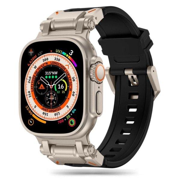  Tech-Protect DELTA PRO óraszíj Fekete / Titán, Apple Watch 42mm / 44mm /
45mm / 49mm készülékhez