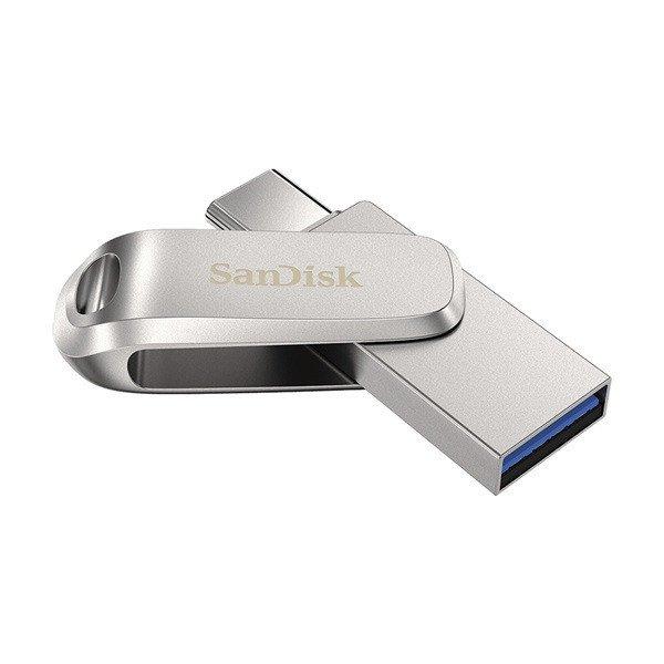 SANDISK Pendrive 186465, DUAL DRIVE LUXE, TYPE-C™, USB 3.1 Gen 1, 256GB,
150MB/S