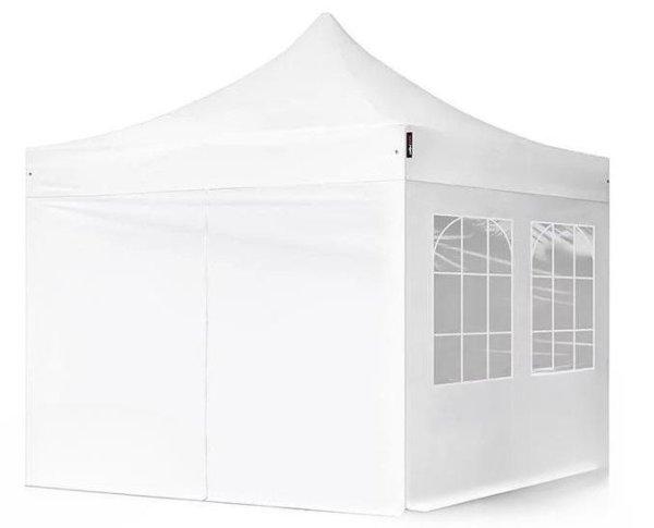 PROFI  Pop-up összecsukható pavilon, rendezvénysátor 3x3 m, ponyva PVC 
vázszerkezet 30mm acél,  4db oldalfal